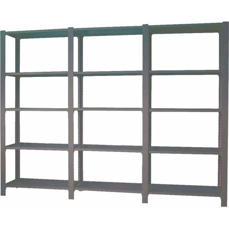 Estantería OFFICLICK 5/300 metal i+a+a antracita/antraci (1/3)