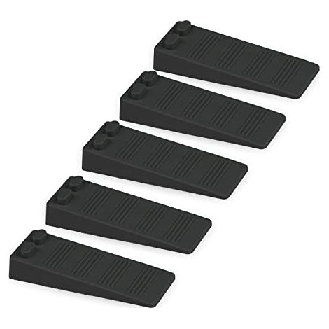 5 pièces cale porte caoutchouc souple, Hauteur Reglable Antidérapante bloc, Non Toxique, Non Odeur arrêt de porte, Protège Sols et M (1/4)