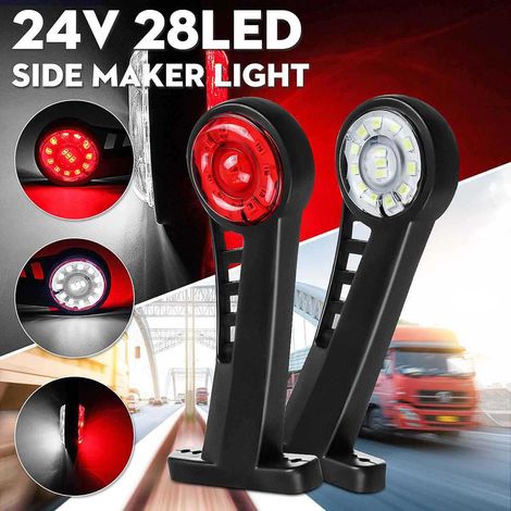 2 feux latéraux de camion bicolores X11 pour conversion de camion cargo 24V (1/5)