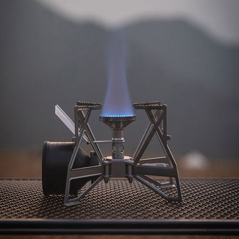 Allumage électronique extérieur Camping poêles en métal Portable pique-nique Barbecue four pliable avec sac de rangement eau bouillante accessoire de cuisson (1/5)