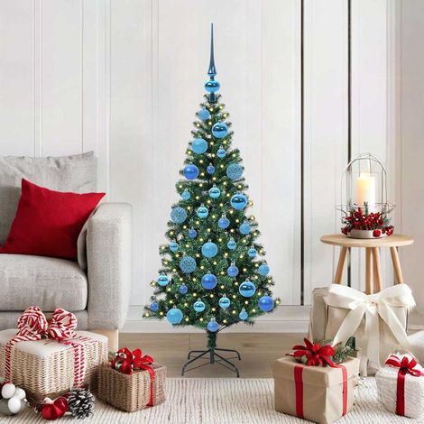 vidaXL Künstlicher vorbeleuchteter Weihnachtsbaum Grün 120 cm (1/5)