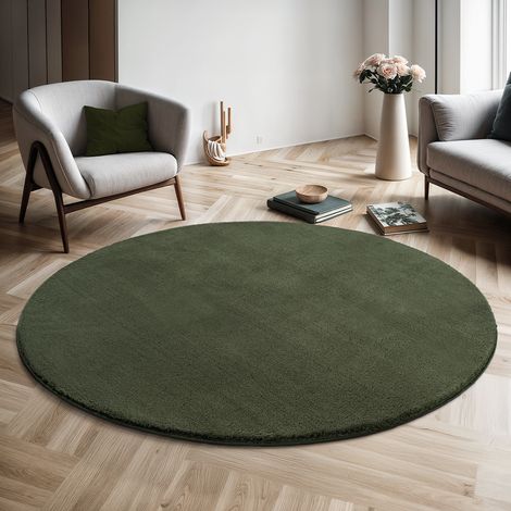 Relax tapis salon doux antidérapant lavable forêt, 200 x 200 cm