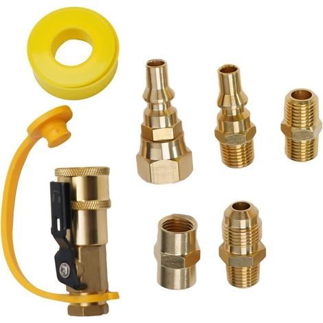 Kit de raccordement rapide pour propane de VR, raccord évasé 3/8\ (1/4)