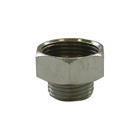 Mamelon laiton réduit à visser 246 mâle-femelle - M1/2" F3/4"- chromé - DUMONT