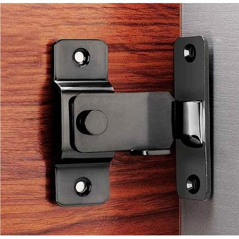 Loquet coulissant à angle droit de 90 degrés, pour porte-fenêtre, fenêtre et armoire - Utilisé pour plier les verrous de porte à moraillon (1/5)