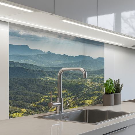 SCHIENALI CUCINA Paesaggio - Valle - Verde 100x80 cm (1/5)