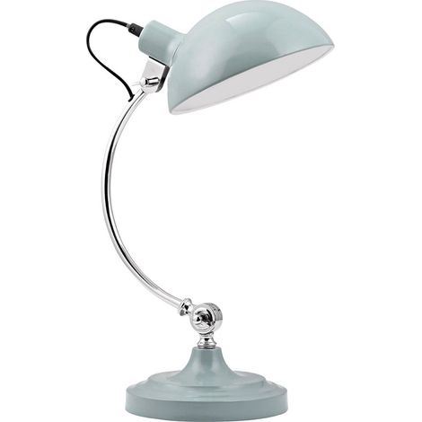 Premier Housewares Vermont Shutter Blue Table Lamp (1/4)