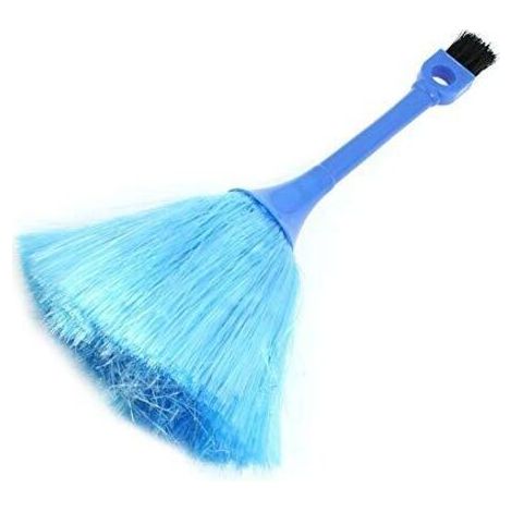 lujiaoshout Microfibre Duster Délicat Clavier Brosse De Nettoyage Brosse Deux Extrémités Anti Statique pour Le Nettoyage des Cendres À Poudre - Bleu (1/4)