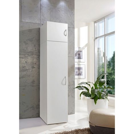 Surmeuble de buanderie 1 porte blanc profondeur 54 cm Jesy (1/5)