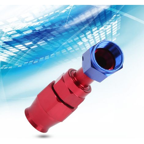 Raccord AN8 pivotant en alliage d'aluminium pour tuyau de refroidissement d'huile. Adaptateur pour tuyau d'huile. (1/5)
