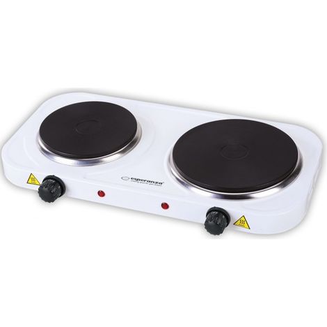 Cuisinière électrique Esperanza EKH014W 2 zones Blanche (1/4)