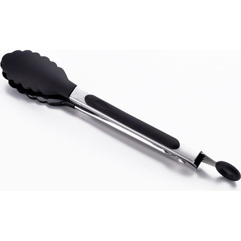 Set aus 7 Küchenzangen, 20 cm (8 Zoll), aus antihaftbeschichtetem Silikon und Edelstahl, mit Verriegelungssystem, ideal zum Grillen und Barbecue. (1/5)