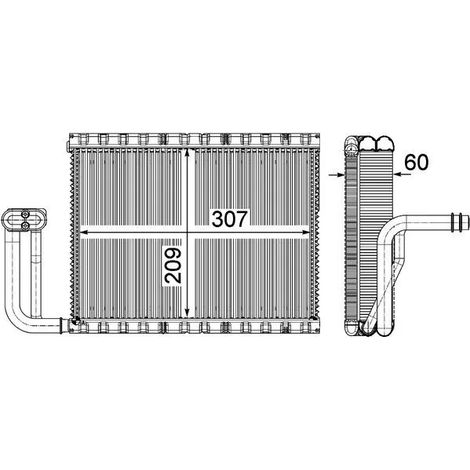 Évaporateur climatisation MAHLE AE 104 000P BMW 64 11 9 220 752 64 11 9 237 502