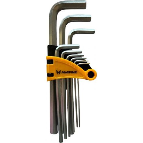 Set 9 Chiavi A Brugola Esagonali Extra Lunghe Da 1.5 mm a 10 mm YX-1005