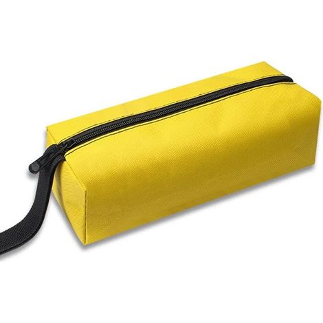 Pochette à Outils Sac à outils imperméable multifonctionnel,Petit sac à outils portable 600D Oxford tissu Sacs à outils professionnels pour électricien, charpentier, construction (Jaune) (1/4)