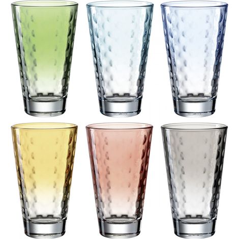 Leonardo lot de verres multicolores 6 pièces 300 ml (1/3)