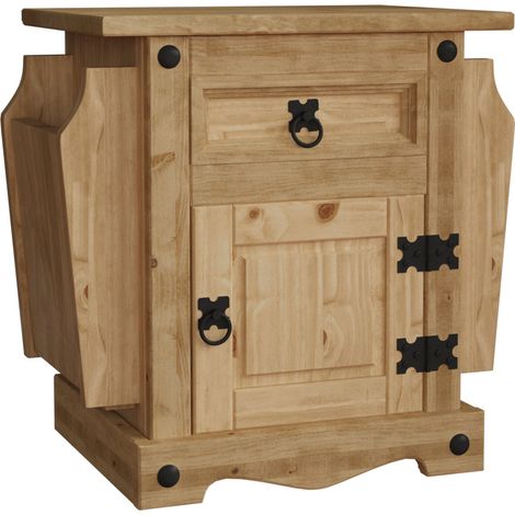 Corona Magazine Table 1 Drawer 1 Door Solid Pine Coffee Side End Table