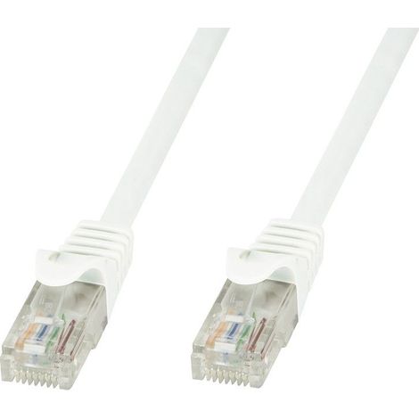 Techly Professional Cavo di Rete Patch in Rame Cat.6 Bianco UTP 5m (1/5)