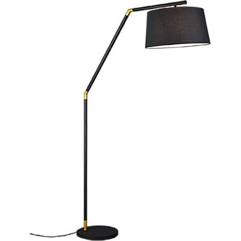 Lámpara de pie Tracy 1xE27 Pantalla Tela Negra Alt. 175 cm Trio Lighting (1/4)