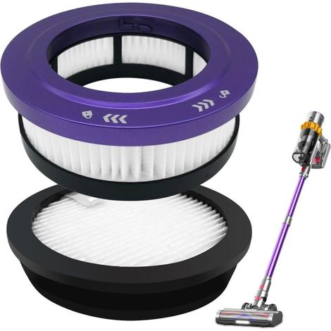 Ersatzfilterset kompatibel mit dem kabellosen Staubsauger Anyson Stars 5 (45000 Pa/550 W/70 min), waschbar und wiederverwendbar, 1 Vorfilter, 1 Nachfilter (1/4)