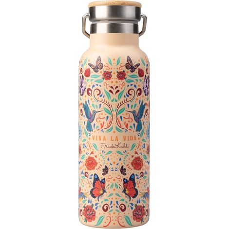 Stainless Steel Bottle 500ml - Frida Kahlo Long Live Life Design (1/5)