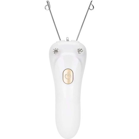 Épilateur de filetage électrique épilateur de fil de coton épilateur avec fil de coton pour enlever les joues du menton des lèvres faciales(Or) (1/5)
