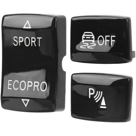 Kit de botones de cambio de marchas de 3 botones 6131 9252 912-1 Interruptor antideslizante Botón ESP Sport Sensor de radar Llave de repuesto para F20 F21 F22 F23 Negro (1/5)