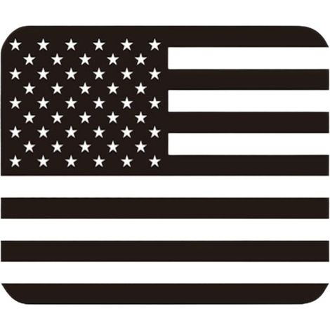 Autocollant drapeau américain pour Dodge Ram 2009-2026, autocollant drapeau des États-Unis noir mat pour vitre arrière/coulissante d (1/5)