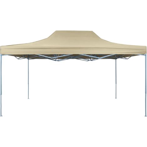 Faltzelt 3 x 4,5 m Cremeweiß