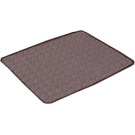 Tapis rafraîchissant pour animaux de compagnie, couverture rafraîchissante pour chiens et chats, marron, taille XL (100 x 70 cm). (1/3)