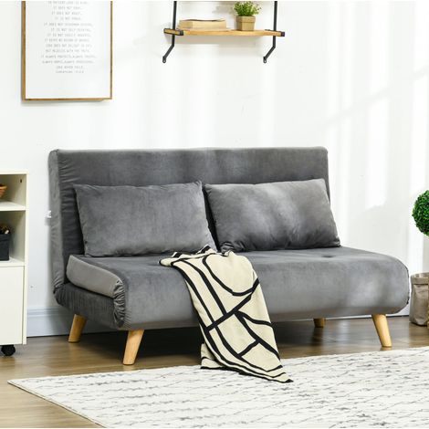 fauteuil lit gain de place pliable 72 cm polyester gris OKMYHOME (1/3)