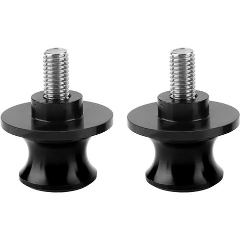 Hinterrad-Motorradständer mit Schwenkgleitern – 8 mm (Schwarz) – 2er-Pack (1/5)
