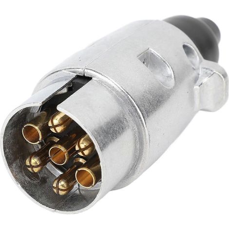 Kit de prise pour remorque de camion 7 broches DC12V avec connecteur de signal, faisceau de câblage et kit de support de montage