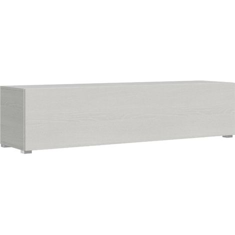 Base TV con piedini e foro passacavi Isoka 173 cm Bianco Frassino (1/5)