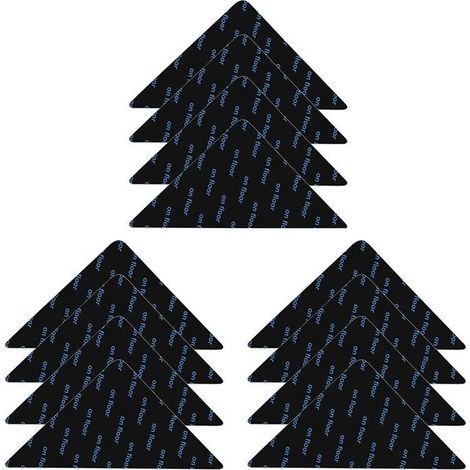 Set mit 12 rutschfesten Befestigungselementen für Teppiche, Parkettböden, Fliesen und Marmor Eckverbinder für Teppiche (1/4)