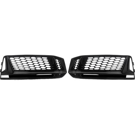 Couvercle de Grille de Feu Antibrouillard, S'adapte à Audi A4 B9/S4, Design en Nid d'Abeille, 1 Paire (1/2)