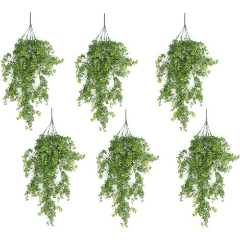 Pack of 6 x Hanging UV and Fire Resistant Artificial Forest Foliage Plant 81cm (1/4)