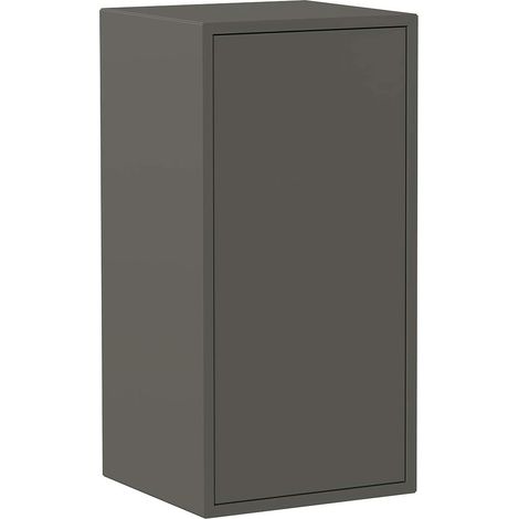 Mobile da parete 37,5x35x75 cm grigio scuro con un’anta e due vani - Spa