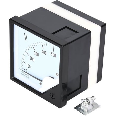 Voltmètre analogique à panneau carré AC 0-500V pour appareils de commande électronique