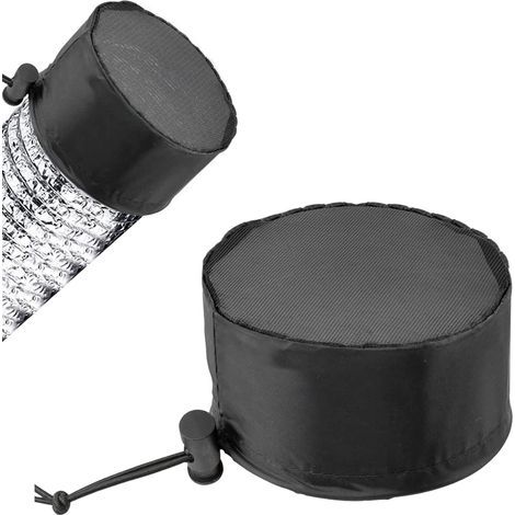 15,2x7,8 cm Filtre de Couverture d'Aération, Lot de 2 Housses d'Aération pour Tente de Culture avec Bande Élastique et Boucle Fixe, Écran en Maille pour Ventilateur d'Extraction Plantes Ventilat (1/5)