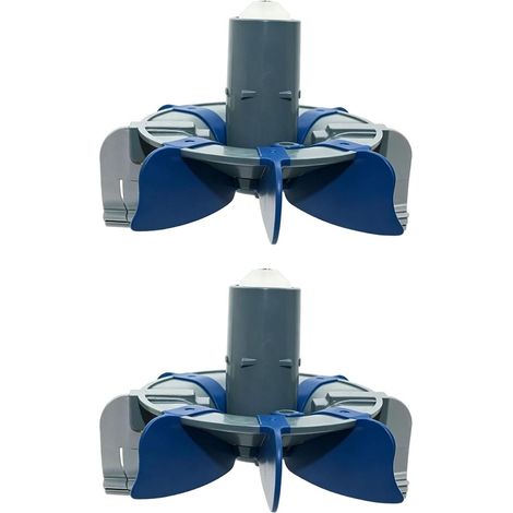 R0714300 Ensemble de Turbine à Récurer pour Nettoyeur de Piscine de Remplacement pour MX6 MX8 avec Brosses Rotatives pour des Performances de Nettoyage Optimales 2 Pièces (Gris Bleu) (1/5)
