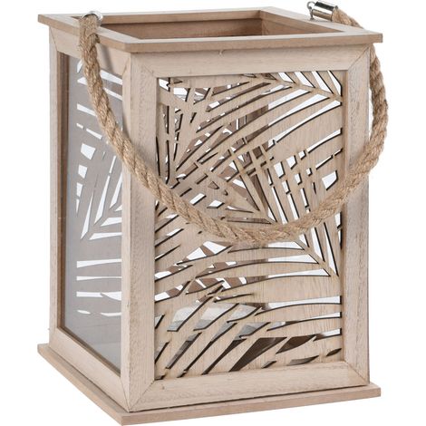 Laterne Windlicht LEAF DESIGN 26x18x18 cm (1/3)