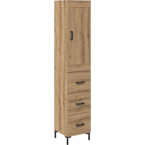 Maison Exclusive - Alacena Roble artesanal 34,5 x 34 x 180 cm Mad