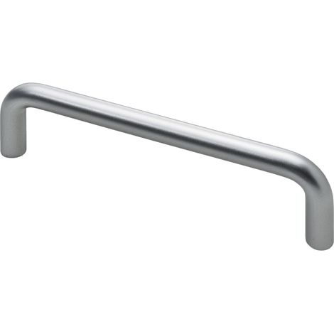 Hettich Möbelgriff Kunststoff Aluminium Optik 10 x 138 x 34,5 mm - 1 Stück Möbelgriff