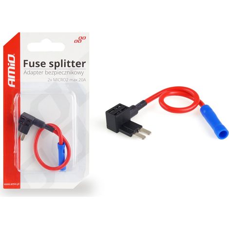 Adattatore per fusibile, fusibile di bypass aggiuntivo micro 2 20A amio-02335