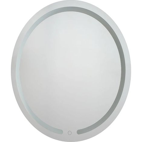 Specchio bagno LED rotondo retroilluminato L60 x H60 cm - NEREA (1/5)