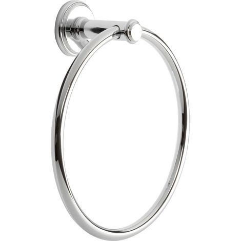 Metaform - Porta asciugamani ad anello da parete Cromo in Ottone cromato Mod. Impero