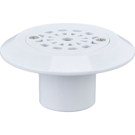Sortie Eau Piscine Plastique Blanche – Entrée Vidange Sol pour Piscines Sources Chaudes Spas (1/5)