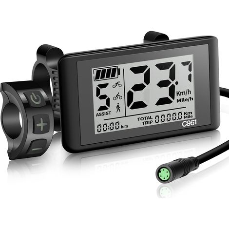 Écran vélo électrique BBS01B BBS02B BBS HD Motor C961 Display Compteur Affichage LCD Vélo électrique (1/5)