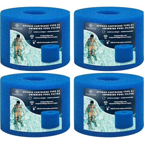 Filtre Spa S1 Reutilisable, Filtre S1 Spa Mousse Filtrante Piscine (1/5)